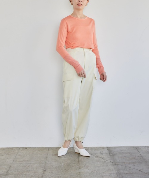 「LEPSIM」 カーゴパンツ MEDIUM カーキ レディース_画像4