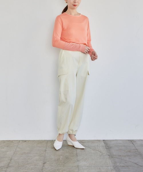 「LEPSIM」 カーゴパンツ MEDIUM カーキ レディース_画像5