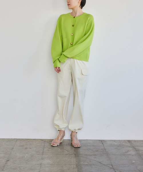 「LEPSIM」 カーゴパンツ MEDIUM カーキ レディース_画像9