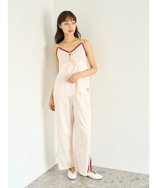 レディースルームウェア（gelato pique） gelato pique（ジェラートピケ） パジャマ ルームウェア レースサテン