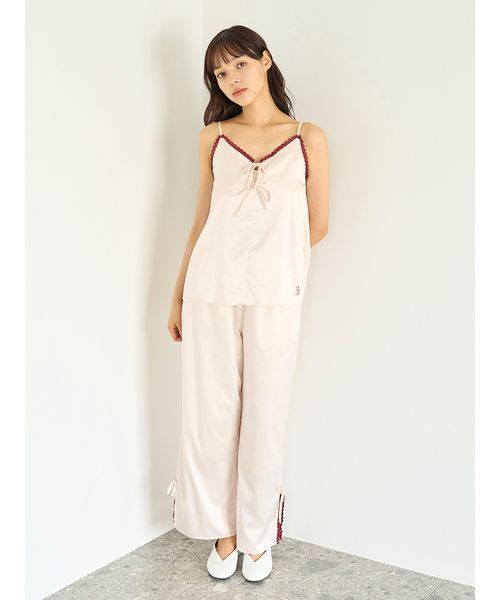 gelato pique（ジェラートピケ） パジャマ ルームウェア レースサテン