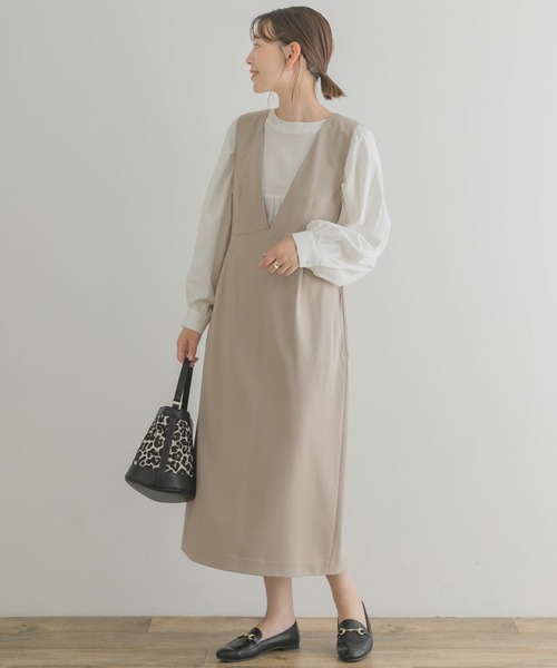 「F by ROSSO」 ノースリーブワンピース 36 ダークブラウン レディース_画像8