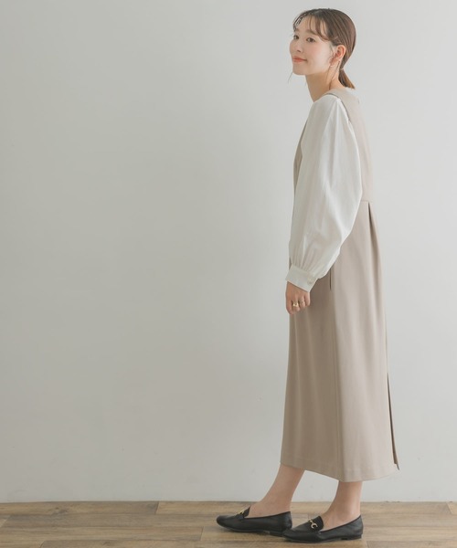 「F by ROSSO」 ノースリーブワンピース 36 ダークブラウン レディース_画像9