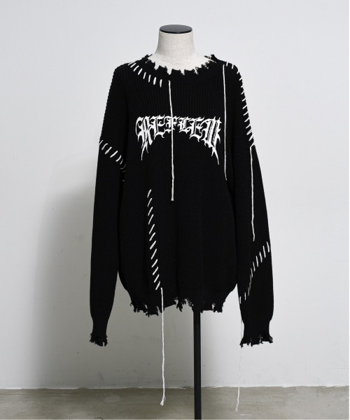 「REFLEM」 長袖ニット FREE ホワイト レディース_画像3