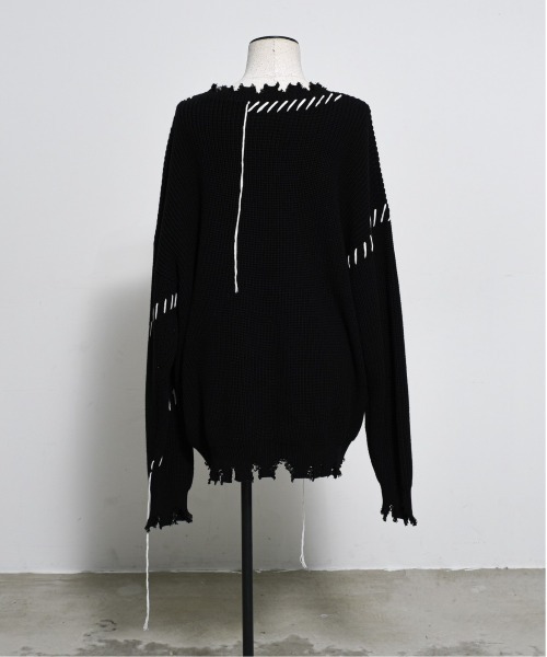 「REFLEM」 長袖ニット FREE ホワイト レディース_画像9