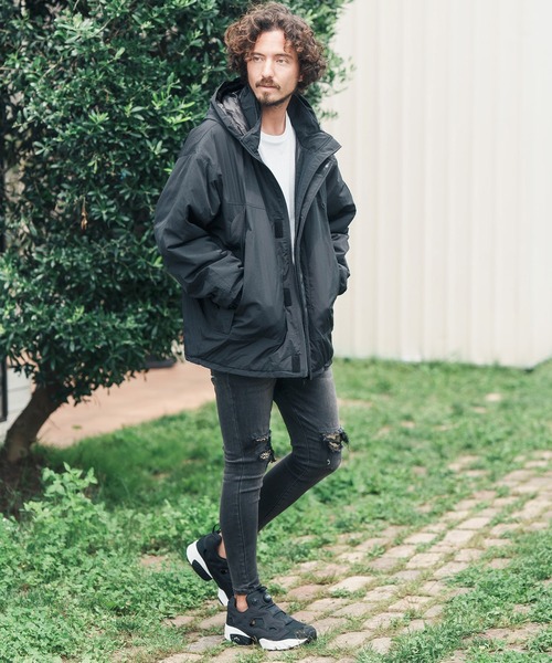 CAMBIO メタリックブルゾン マウンテンパーカー CAMBIO メタリックブルゾン マウンテンパーカー