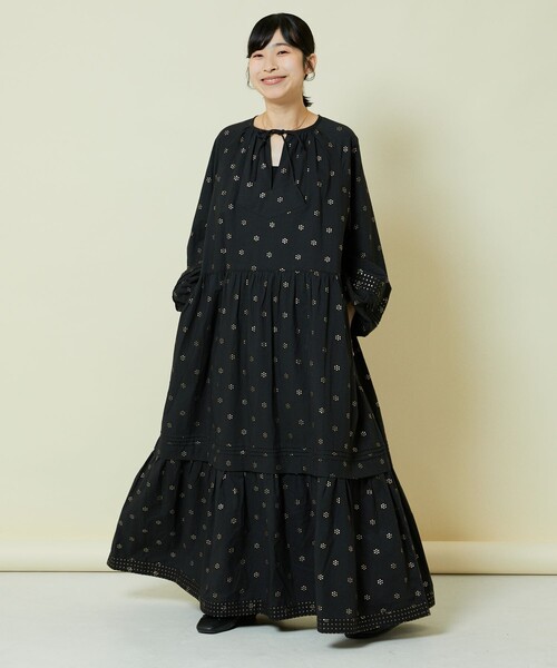 Freada フリーダ　ワンピース Freada（フリーダ） 長袖ワンピース ONE SIZE ブラック レディース