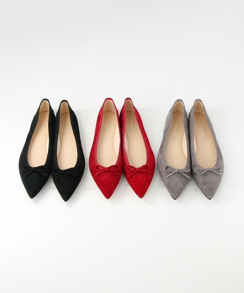 「ATELIER BRUGGE」 フラットパンプス 37 グレー レディース_画像9