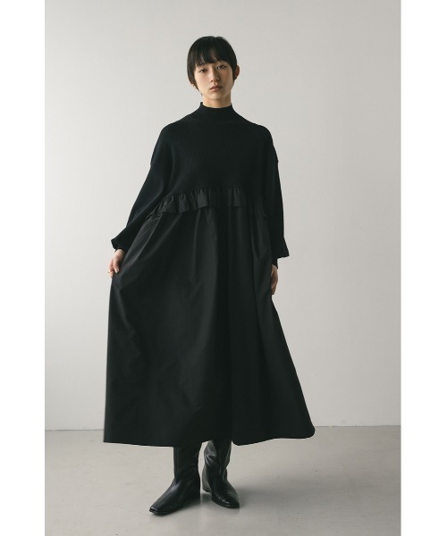 STYLEMIXER ワンピース バックストリングコンビネーションワンピース