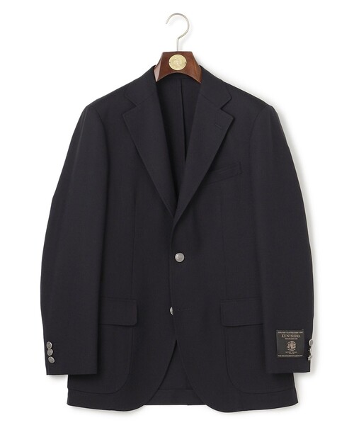 ジャケット テーラードジャケット 驚くほど軽い「JAPAN CRAFT CLOTH」 サマーメッシュ ブレザー / 銀釦 / 3B / 背抜き メンズの画像