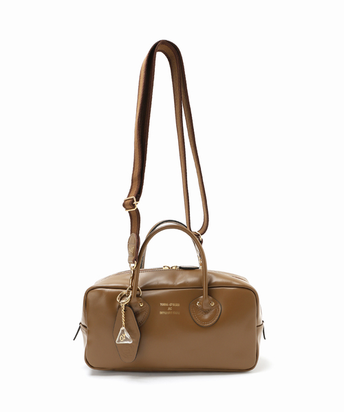 YOUNG & OLSEN 別注ボトルバッグ ブラウン YOUNG & OLSEN/ヤングアンドオルセン 別注 EMBOSSED LEATHER BOTTLE