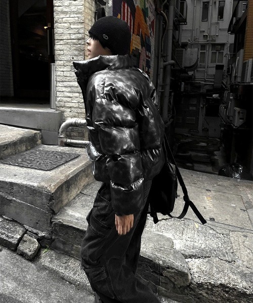 COSYHARU（コシハル） ダウンジャケット ダウン メタルカラーセミ