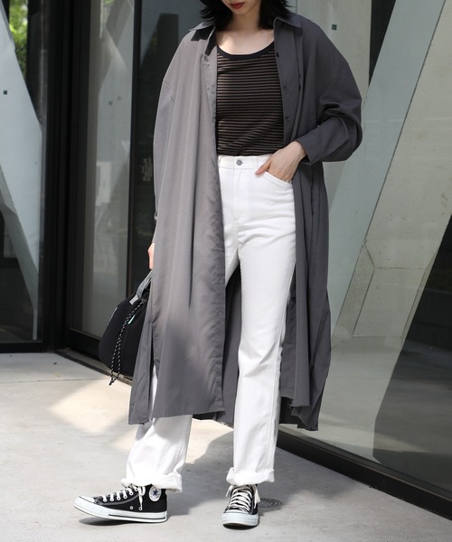 「MAISON BREEZE」 長袖ワンピース FREE ベージュ レディース_画像4