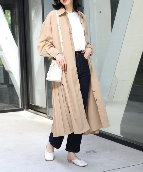 「MAISON BREEZE」 長袖ワンピース FREE ベージュ レディース_画像6