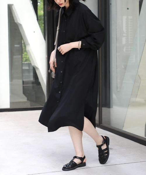 「MAISON BREEZE」 長袖ワンピース FREE ベージュ レディース_画像9