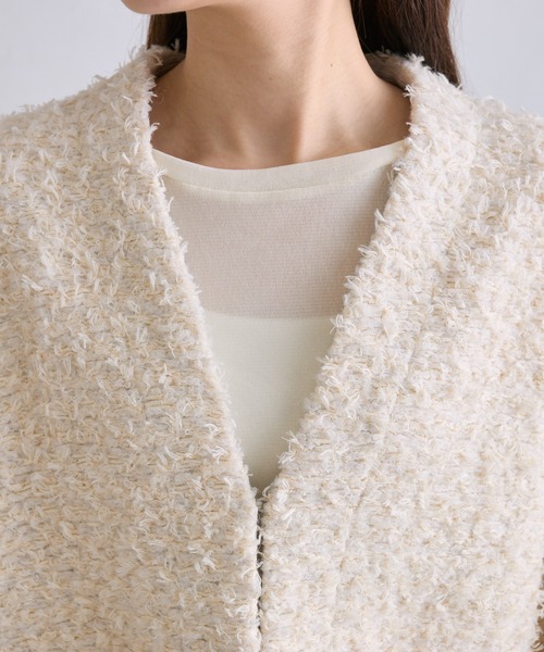 pual ce cin 「PUAL CE CIN」 ツイードジャケット FREE ブラック