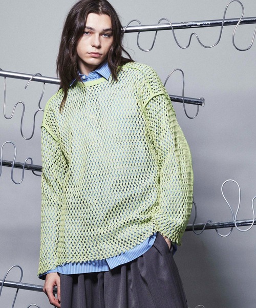 「MAISON SPECIAL」 長袖ニット 1 ホワイト メンズの画像2