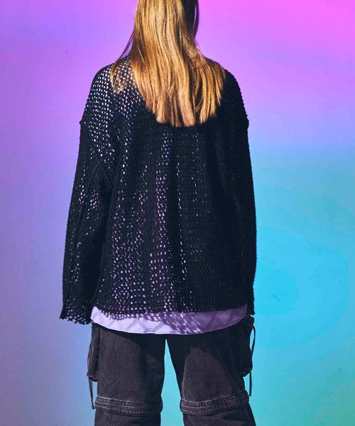 「MAISON SPECIAL」 長袖ニット 1 ホワイト メンズの画像9