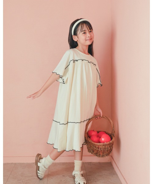 NHT ワンピース エヌエイチティー メローワンピース キッズ 子供服