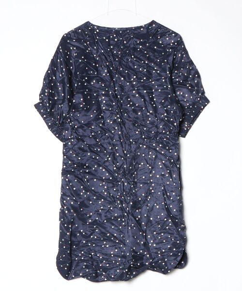 「SEE BY CHLOE」 半袖ワンピース 38 ネイビー レディースの画像