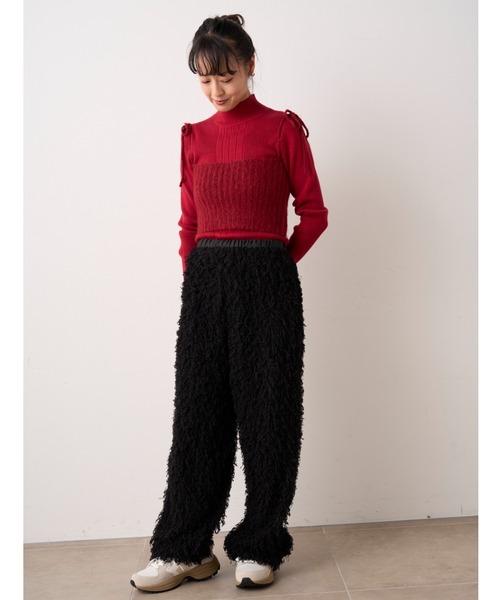 「emmi」 イージーパンツ 1 ブラック レディース_画像8