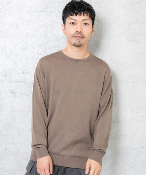 「URBAN RESEARCH ROSSO MEN」 長袖ニット LARGE グレー メンズ_画像6