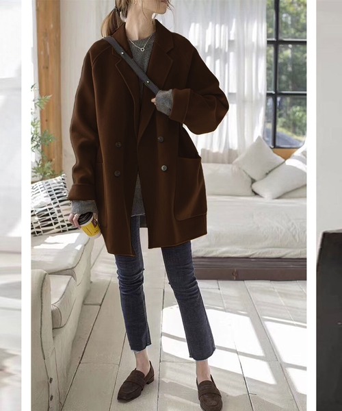 「Girly Doll」 チェスターコート M ライトベージュ レディース_画像4