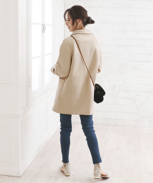 「Girly Doll」 チェスターコート M ライトベージュ レディース_画像6