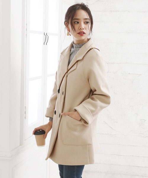 「Girly Doll」 チェスターコート M ライトベージュ レディース_画像7