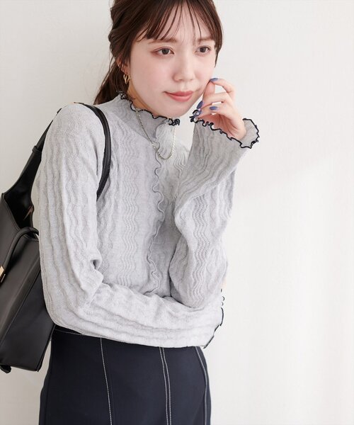natural couture ニット セーター プチハイメローニット レディース