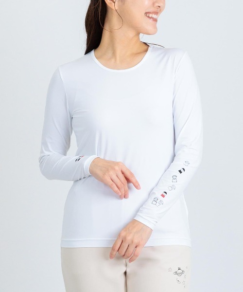 Picone CLUB(ピッコーネクラブ) tシャツ ピコ柄クルーネックUV冷感 Picone CLUB(ピッコーネクラブ) tシャツ ピコ柄クルーネックUV冷感