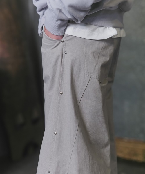 Confirm（コンファーム） ワイドパンツ パンツ Peach Brushed Studded