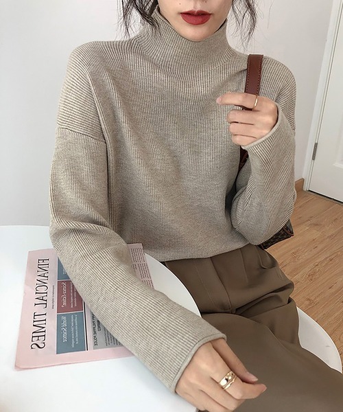 「Doula Doula」 「Girly Doll」長袖ニット FREE ライトグレー レディース_画像4