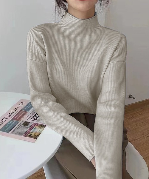 「Doula Doula」 「Girly Doll」長袖ニット FREE ライトグレー レディース_画像6