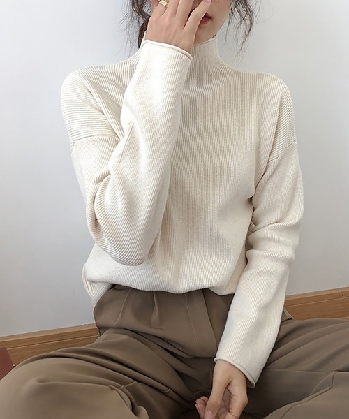 「Doula Doula」 「Girly Doll」長袖ニット FREE ライトグレー レディース_画像9