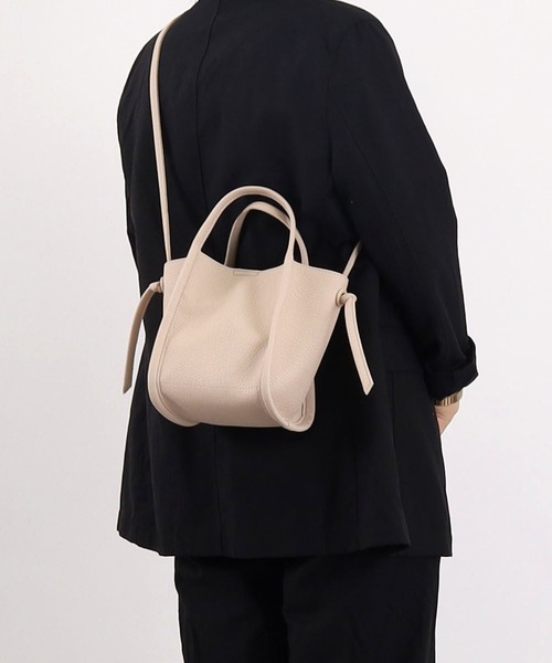 「COOCO」 2WAYバッグ 9 ライトグレー レディース_画像9