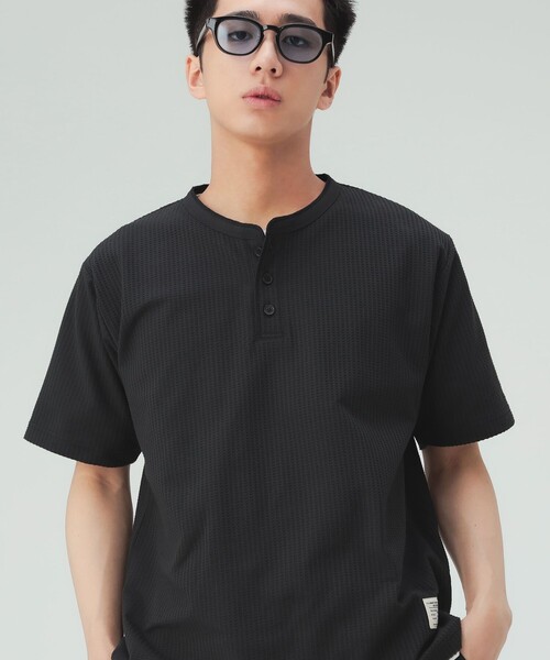 BEAMS HEART（ビームス ハート） ヘンリーネック tシャツ 速乾