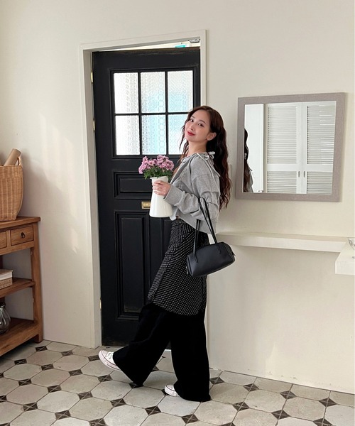 「by muni:r」 長袖カットソー FREE ブラック レディース_画像3