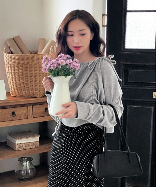 「by muni:r」 長袖カットソー FREE ブラック レディース_画像5