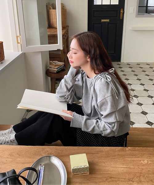 「by muni:r」 長袖カットソー FREE ブラック レディース_画像8