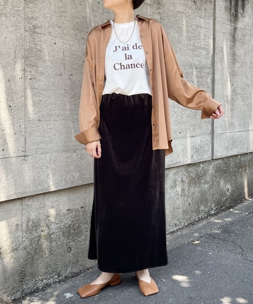 「abahouse mavie」 ロングスカート フリー ブラック レディース_画像3