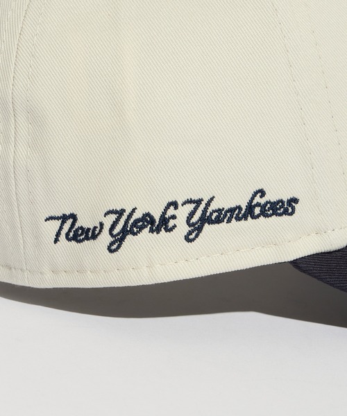 「NEW ERA」 キャップ FREE ホワイト×ネイビー メンズ_画像3