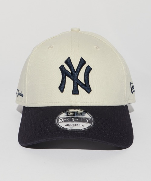 「NEW ERA」 キャップ FREE ホワイト×ネイビー メンズ_画像6