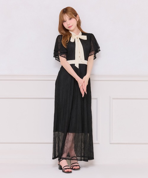 「apres jour」 半袖ワンピース X-LARGE ブルー系その他 レディース_画像4