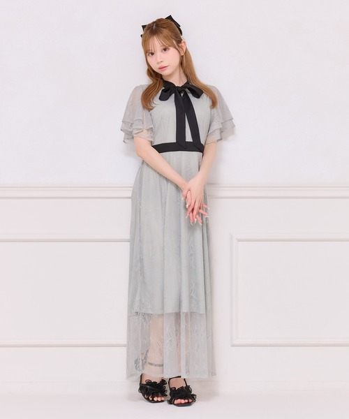 「apres jour」 半袖ワンピース X-LARGE ブルー系その他 レディース_画像8