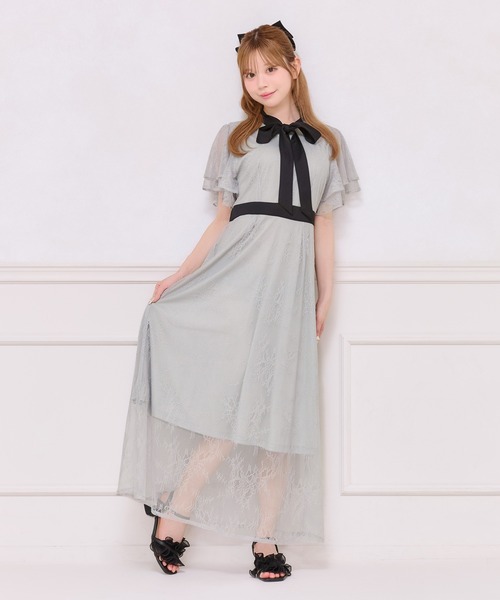 「apres jour」 半袖ワンピース X-LARGE ブルー系その他 レディース_画像9