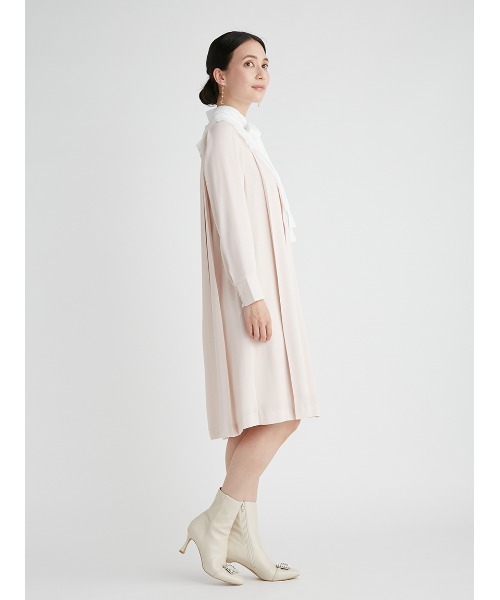 「CELFORD」 長袖ワンピース「HANAE MORIコラボ」 38 ブラック レディースの画像