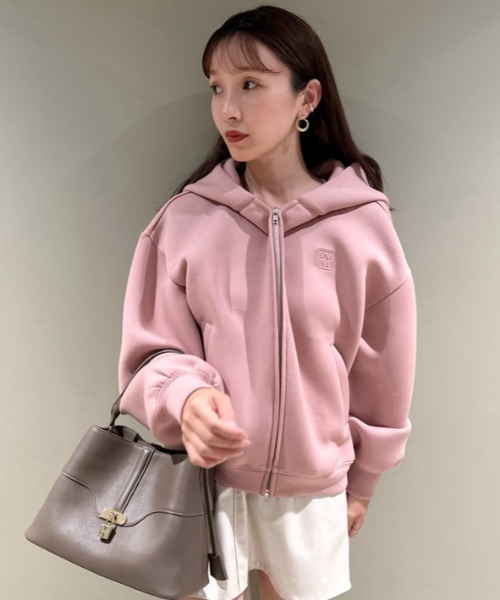 SNIDEL（スナイデル） ジップアップパーカー ONE SIZE ピンク
