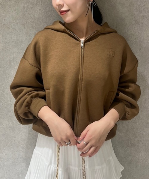 SNIDEL（スナイデル） ジップアップパーカー ONE SIZE ピンク
