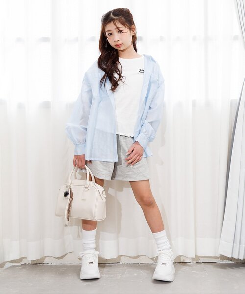algy（アルジー） ブラウス シャツ 2WAYシアーシャツ キッズ 子供服